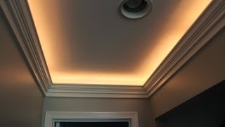 Crown Molding with Indirect Lighting Installation [upl. by Vories]