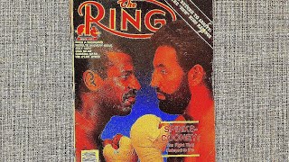 A deep dive into an issue of THE RING MAGAZINE Boxing from 1987  Spinks vs Cooney [upl. by Anilyx389]