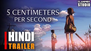 5 Centimeters Per Second  Hindi Trailer  Fan Dub by Clanimex Studio [upl. by Anuahsat]