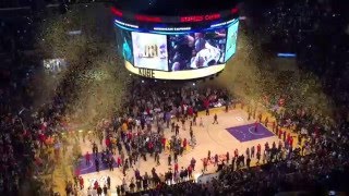 Kobe Bryant Thanks Fans Following Final Game [upl. by Ardnuasal846]