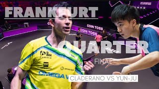 LIN YUNJU VS HUGO CLADERANO  FRANKFURT 2024 M QUARTERFINAL [upl. by Atin361]