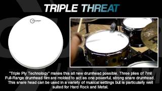 Triple Threat Coated Snare Drumhead [upl. by Eninaej]