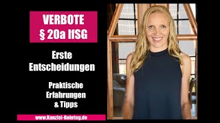 Einrichtungsbezogene Impfpflicht  Verbote § 20a IfSG Erste Entscheidungen  Erfahrungen amp Tipps [upl. by Kakalina971]