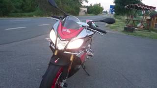 Aprilia tuono faktory MY 2017 exhaust flap eliminated sound with kN filtr [upl. by Indihar]