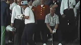 1971 US Open  Lee Trevino Tosses Rubber Snake at Nicklaus [upl. by Nido]