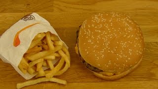 Burger King  Double Cheeseburger Speck XXL  Fries  Coke Light [upl. by Enailil]