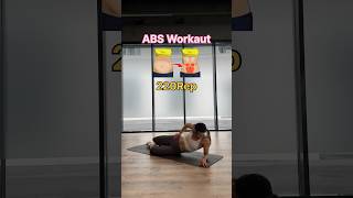 220 reps for your abs💪🏼Push your limits with this intense workout and feel the burn🔥 abworkout [upl. by Shaya]