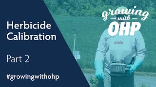 Herbicide Calibration with a Solo Spreader in the Nursery  Part 2 [upl. by Loise511]