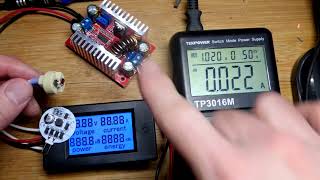 Attaching ferrules to stranded wire and testing my voltage booster using a bright 12V to 24V LED [upl. by Yenhoj]