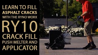 MAKE 1 FOR EVERY STEP YOU TAKE BY FILLING ASPHALT PAVEMENT CRACKS [upl. by Eiclek33]