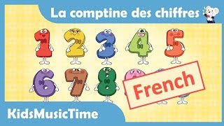 NumberSong 110 in FrenchLa comptine des chiffresLa chanson des nombresLearning Numbers in French [upl. by Papert303]