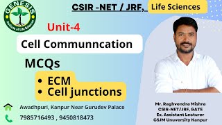 MCQs  Extracellular matrix  Cell Junctions  Cellular communication  L2 [upl. by Teteak]