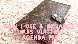 LOUIS VUITTON AGENDA PM  Set Up Organization Planning Review etc [upl. by Oiled]