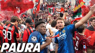 INTERISTI alla festa SCUDETTO del MILAN CI PICCHIANO [upl. by Alin]