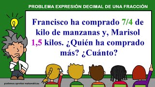 Problema resuelto de expresión decimal de una fracción [upl. by Aserehc]