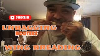 Unbagging Hooters wing breading food denverfoodie foodtester [upl. by Sad236]