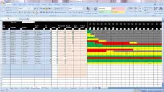 Excel Graphical Production Planning and Control Planner Manufacturing BOM Scheduling Demo Part 1 [upl. by Bannister]