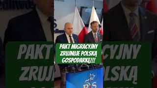 Dariusz Matecki Pakt migracyjny zrujnuje polską gospodarkę imigranci [upl. by Mendez]