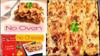 No Oven Chicken Lasagna Recipe  No cheese Lasagna  Bake Parlor Lasangna [upl. by Madonia564]