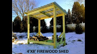 Firewood Shed How to Build [upl. by Jermain]