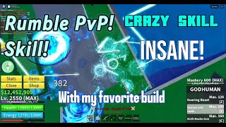 Rumble PvP with my favorite build in Blox Fruits  Rumble or Portal [upl. by Eitac]