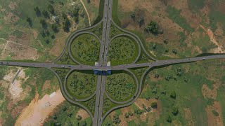 Cloverleaf Interchange Modeling with Civil 3D Infraworks 3ds Max and rendered in Lumion 🛣️ [upl. by Notsud]