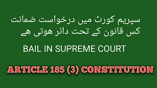 bail in supreme court  article 1853of constitution bail application in supreme court [upl. by Wampler]