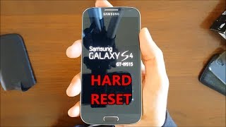 Samsung Galaxy S4 GTI9515 I9500 I9505  Hard Reset amp First Configuration [upl. by Leora]