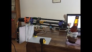 Homemade 3kW linear actuator  testing [upl. by Erotavlas270]