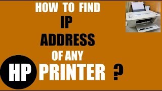 How to Find the IP Address of Any HP printer [upl. by Metabel]