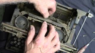 Underwood Typewriter restoration and keys rebuild and maintained 3 [upl. by Dalila19]