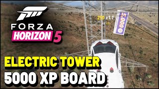 Forza Horizon 5 ELECTRIC TOWER BONUS BOARD Power Line 5000 XP Board [upl. by Octavie]