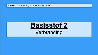 VMBO HAVO 2  Verbranding en ademhaling  2 Verbranding  8e editie  MAX [upl. by Ahsyt]