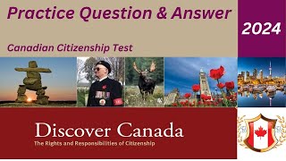 Canadian Citizenship Test 2024  Real Questions and Answers updated on 20241101 [upl. by Estas]