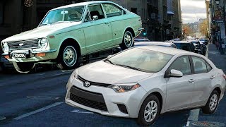 51 Years of TOYOTA COROLLA Body Design Evolution 19662018 [upl. by Votaw]