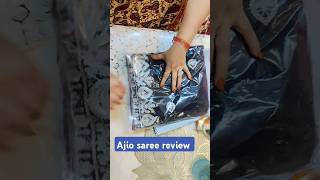 AJio saree review  ajio se Li Maine acchi si ek Saree [upl. by Sennahoj248]