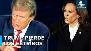 Donald Trump pierde el control en debate con Kamala Harris [upl. by Wenda]