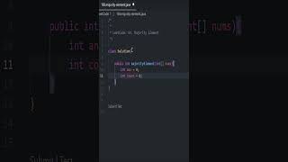 Majority Element  LeetCode 169 leetcode dsa java algorithm code interview coding codingtips [upl. by Dunlavy]