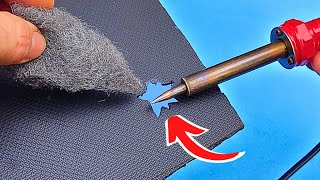 Plastic Welding Method with steel wool Easy way to repair broken plastics [upl. by Ennagem17]