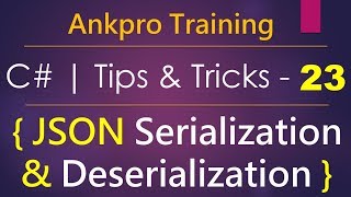 C tips and tricks 23  How to serialize amp deserialize object to JSON using newtonsoftJSON library [upl. by Meurer]