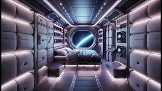 Spaceship Bedroom  Space Ambience for Work Study Sleep Relax [upl. by Mcwherter]