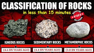 Classification of Rocks  Types of Rocks  Igneous Sedimentary and Metamorphic Rocks  Geography [upl. by Ndnarb]