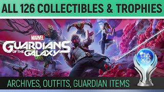 Guardians of the Galaxy  All 126 Collectibles amp All Achievements 🏆 Outfits Archives Guardian Item [upl. by Maure]