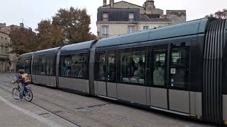 Tramway de Bordeaux TRAM CDIRECTION  VILLENAVE PYRÉNÉES [upl. by Nolyag]