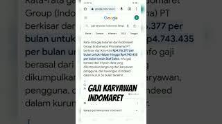 gaji karyawan Indomaretshorts [upl. by Reh761]