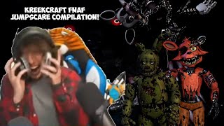 Kreekcraft Five Nights At Freddys jumpscare compilation [upl. by Lihas]