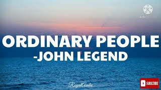 Ordinary People  John Legend Audio [upl. by Lehmann]