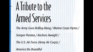 A Tribute to the Armed Services words to songs of the military branches included [upl. by Lairret]