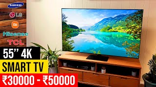 Best 55 inch 4K Smart TV in 2024 ⚡ Top 5 Best Premium 55quot 4k Android Smart TV in India 2024 ⚡ [upl. by Irdua]