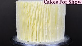 Piping Buttercream Vertical Ruffles [upl. by Giorgia]